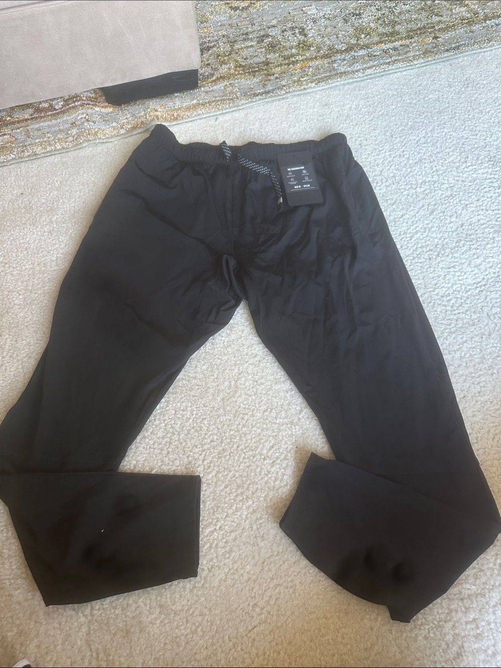 Fabletics Men's Black Drawstring Joggers